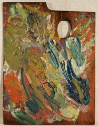 Paleta con la que van Gogh pintó 